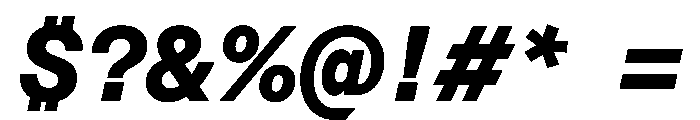 Azeret TRIAL SemiMonoBoldItalic Instance Font OTHER CHARS