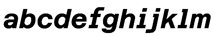 Azeret TRIAL SemiMonoBoldItalic Instance FONT