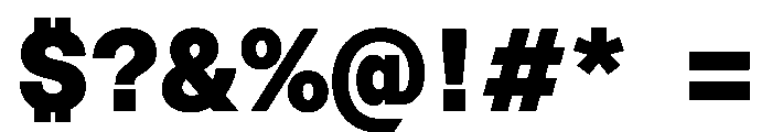 Azeret TRIAL SemiMonoExtraBold Instance Font OTHER CHARS