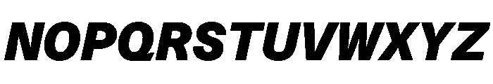 Azeret TRIAL SemiMonoExtraBoldItalic Instance Font UPPERCASE