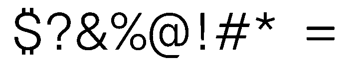 Azeret TRIAL SemiMonoLight Instance Font OTHER CHARS