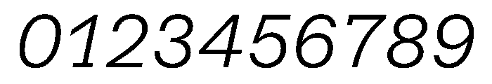 Azeret TRIAL SemiMonoLightItalic Instance Font OTHER CHARS