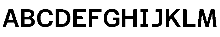 Azeret TRIAL SemiMonoMedium Instance Font UPPERCASE