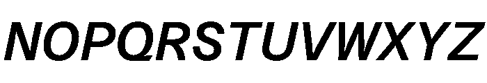 Azeret TRIAL SemiMonoMediumItalic Instance Font UPPERCASE