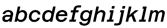 Azeret TRIAL SemiMonoMediumItalic Instance FONT