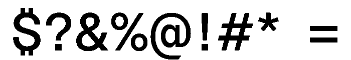 Azeret TRIAL SemiMonoRegular Instance Font OTHER CHARS