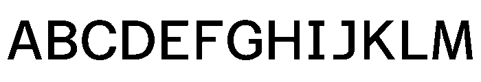 Azeret TRIAL SemiMonoRegular Instance Font UPPERCASE