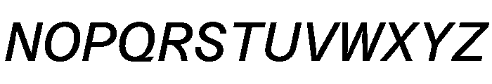 Azeret TRIAL SemiMonoRegularItalic Instance Font UPPERCASE