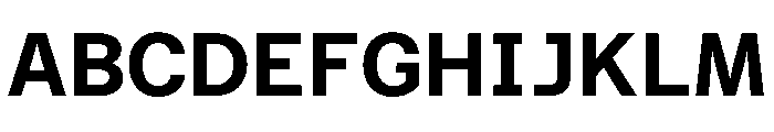 Azeret TRIAL SemiMonoSemiBold Instance Font UPPERCASE