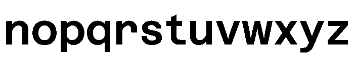 Azeret TRIAL SemiMonoSemiBold Instance Font LOWERCASE