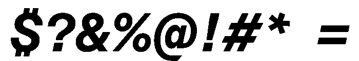 Azeret TRIAL SemiMonoSemiBoldItalic Instance Font OTHER CHARS