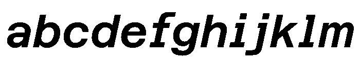 Azeret TRIAL SemiMonoSemiBoldItalic Instance FONT