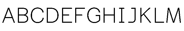 Azeret TRIAL SemiMonoThin Instance Font UPPERCASE
