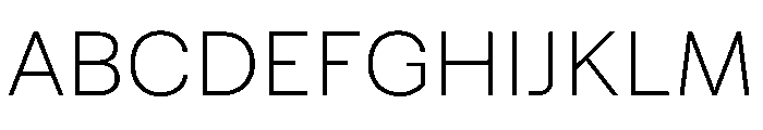Azeret TRIAL Thin Instance Font UPPERCASE