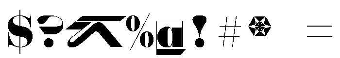 AztecaVAR Headline Instance Font OTHER CHARS