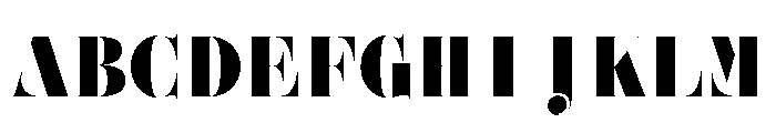 AztecaVAR Kingsize Instance Font UPPERCASE