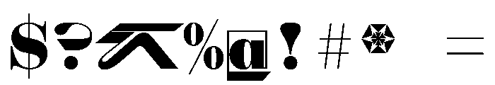 AztecaVAR Text Instance Font OTHER CHARS