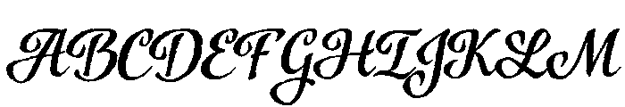 Azalea Rough Font UPPERCASE