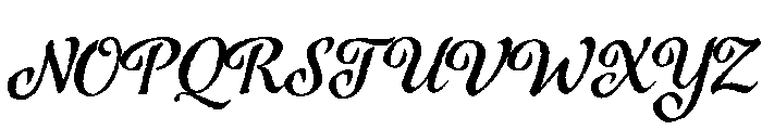 Azalea Rough Font UPPERCASE