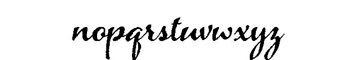 Azalea Rough Font LOWERCASE