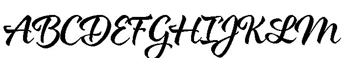 Azalea Smooth Font UPPERCASE