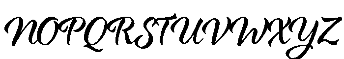 Azalea Smooth Font UPPERCASE