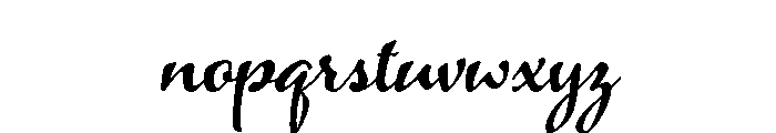 Azalea Smooth Font LOWERCASE
