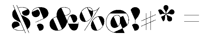 Aziga Regular Font OTHER CHARS