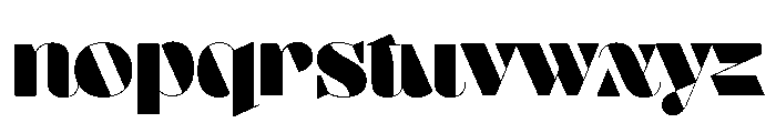 Aziga Regular Font LOWERCASE
