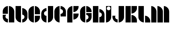 B SIDE BLOCK Font LOWERCASE