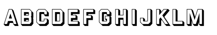 B52 Shadow Font UPPERCASE
