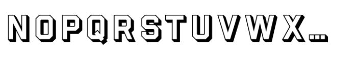 B52 Shadow Font UPPERCASE