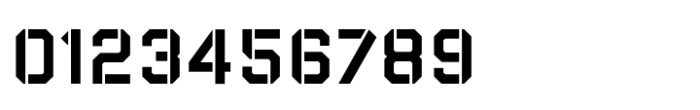 B52 Stencil Font OTHER CHARS