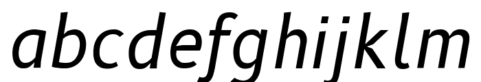 B612 Italic Font LOWERCASE
