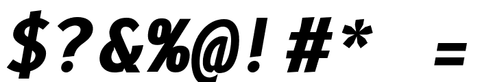 B612 Mono Bold Italic Font OTHER CHARS