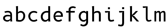 B612 Mono Regular Font LOWERCASE
