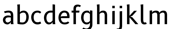 B612 Regular Font LOWERCASE