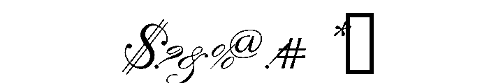 Ballet Variable Regular Font OTHER CHARS