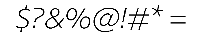 Balneario Italic Font OTHER CHARS