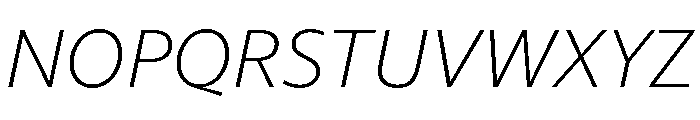 Balneario Italic Font UPPERCASE
