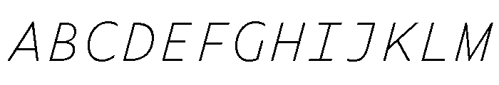 Balneario Thin Italic Font UPPERCASE