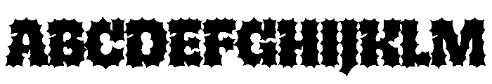 Banger Black Font UPPERCASE