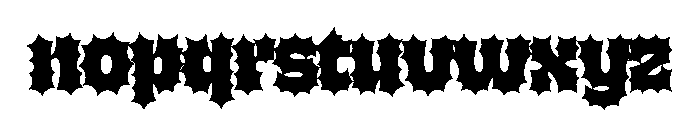 Banger Black Font LOWERCASE