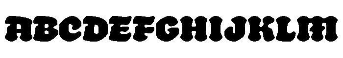 Banger Heavy Font UPPERCASE