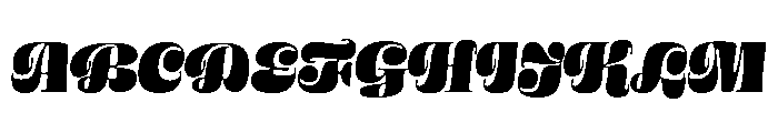 Banger Semibold Italic Font UPPERCASE