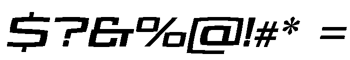 Bank Gothic Bold Font OTHER CHARS