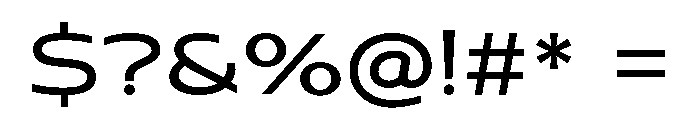 Bank Gothic Regular Font OTHER CHARS