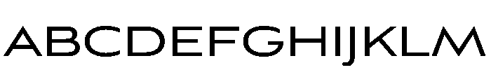 Bank Gothic Regular Font UPPERCASE