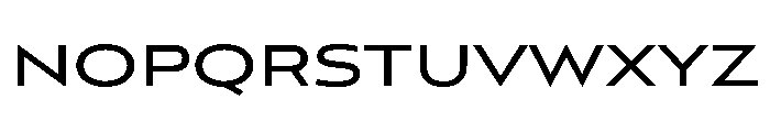 Bank Gothic Regular Font LOWERCASE