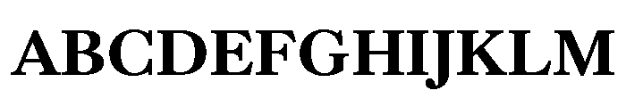 Baskerville Bold Font UPPERCASE